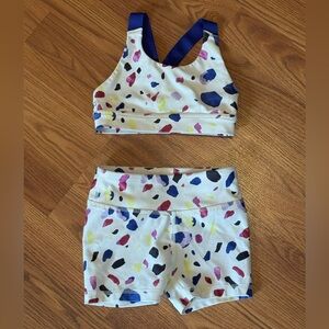DSG Kids Sports Bra and Shorts - Matching Set - Multicolor